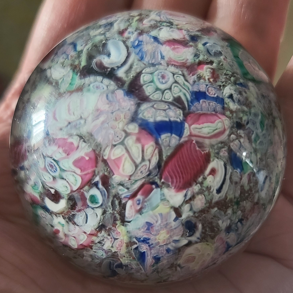 Antique Glass Paperweight, Possibly NEGC,  Circa 1950s